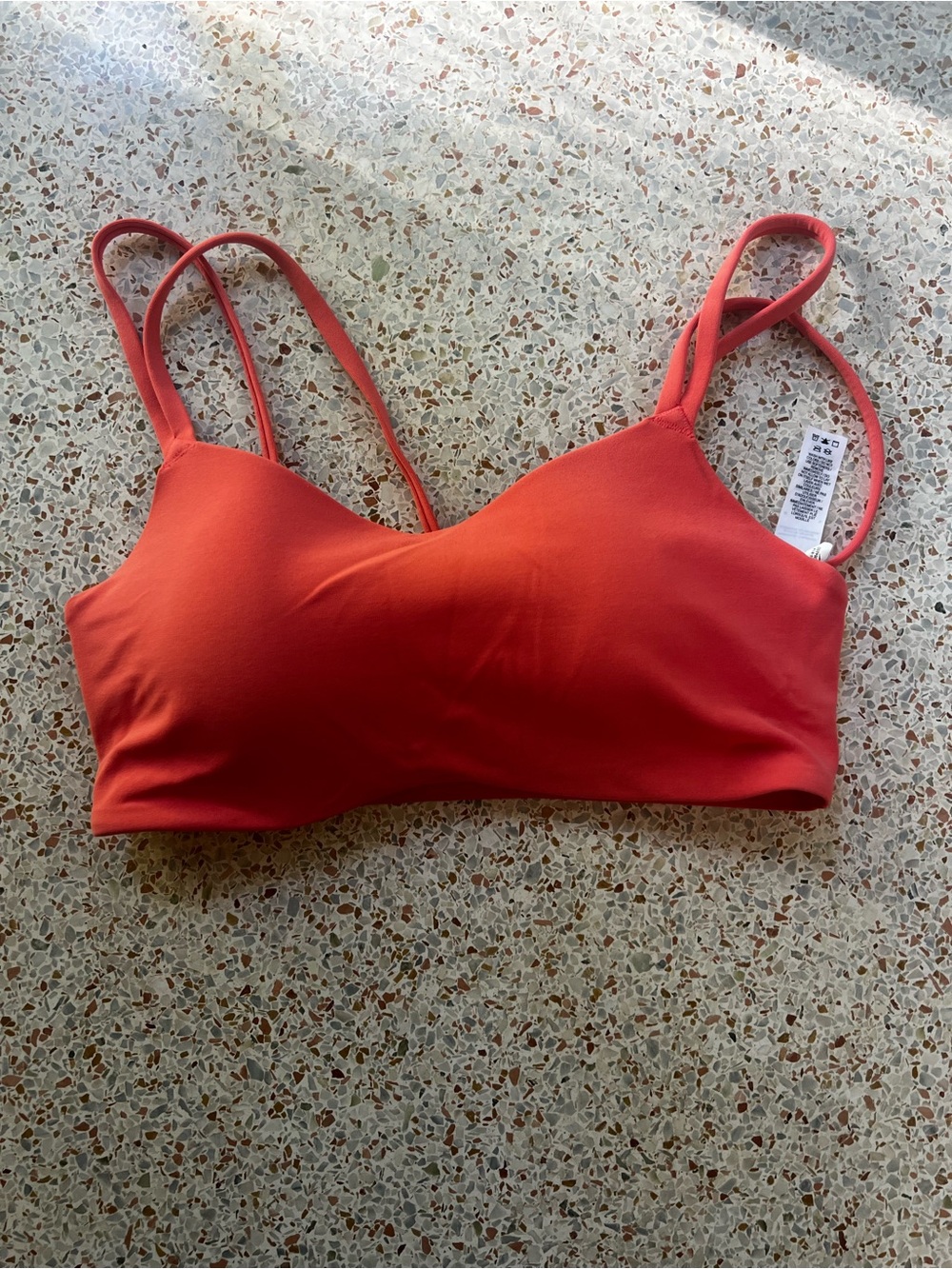 Nike Women's Red Coral Sports Bralette